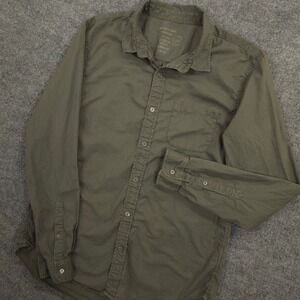 Outerknown Olive Green Button-Down Shirt